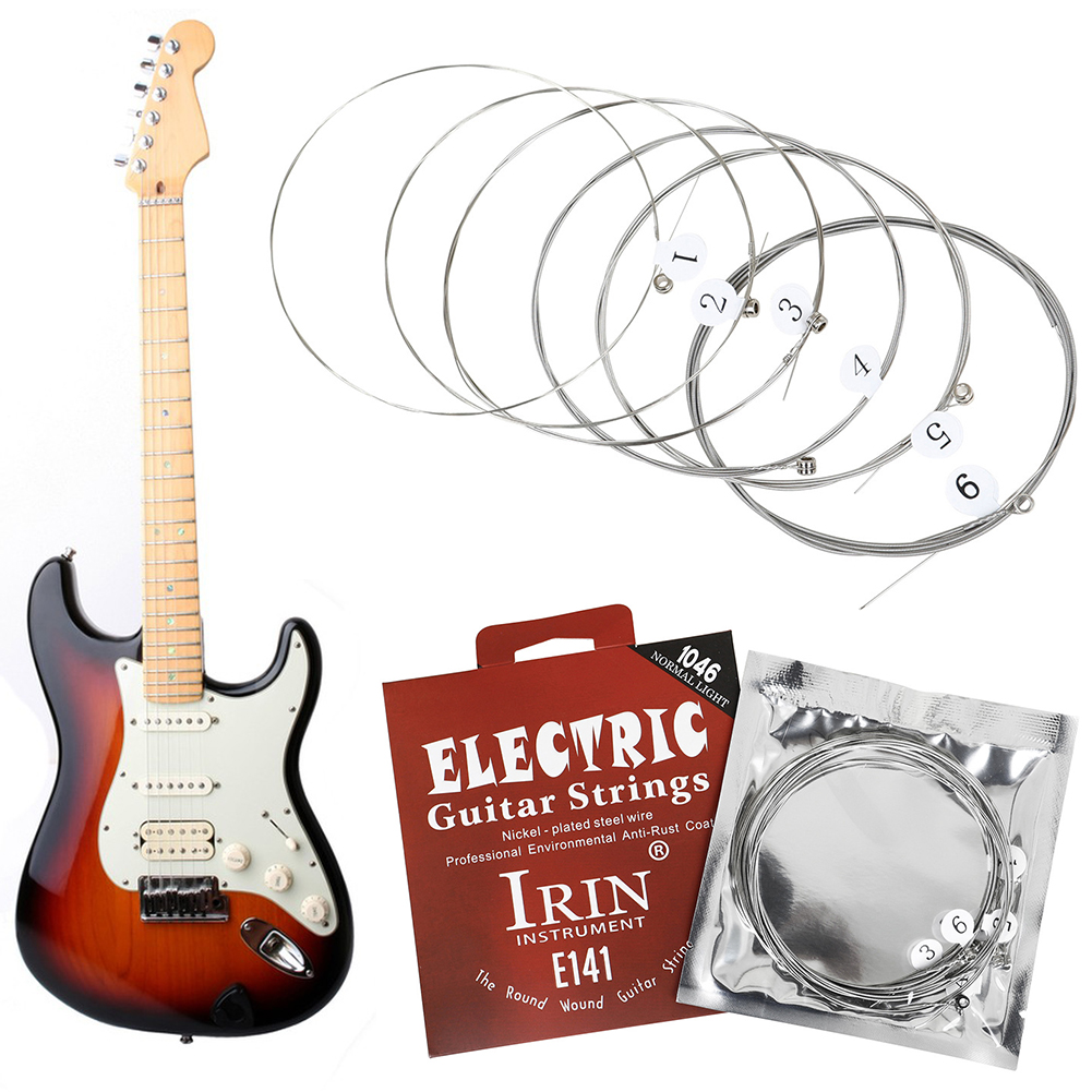 Musical Instrument With Strings - Metal Electric Guitar Strings Set Nickel