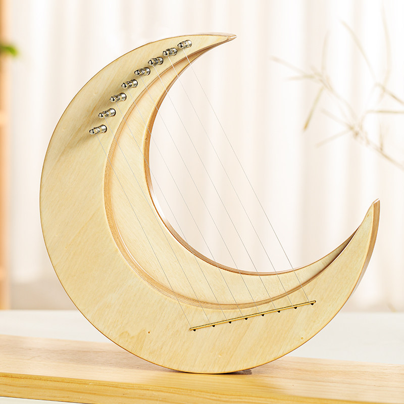 Musical Instrument Easy To Learn - Crescent harp niche musical instrument Moon