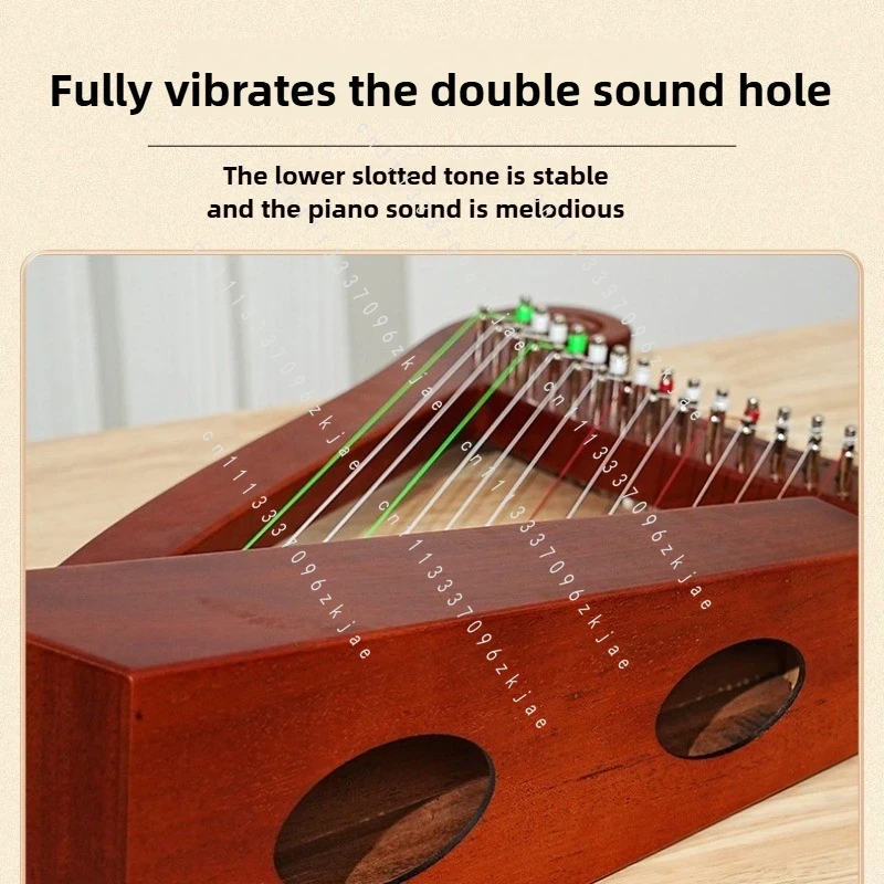 Handmade 15 Tone Harp Sound Th - Musical Instrument With Strings 评论和价格