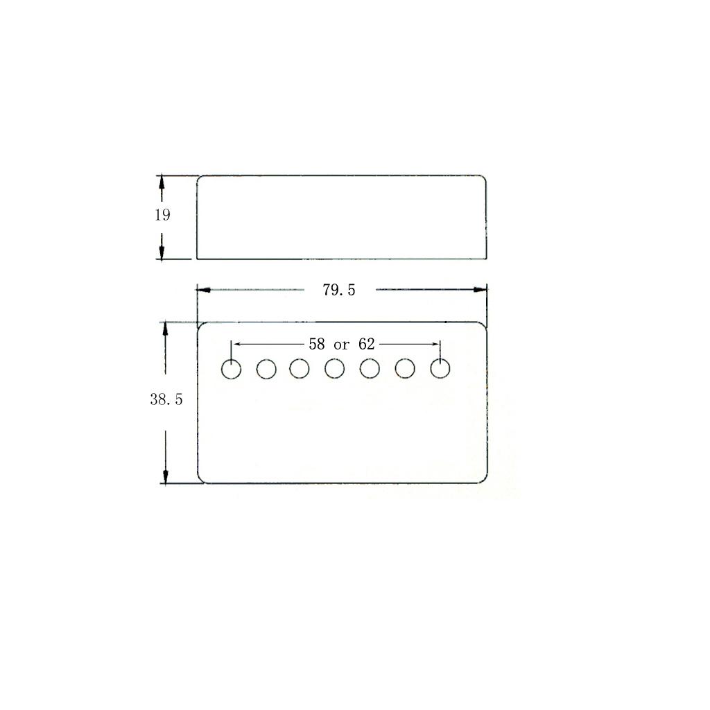 LP Guitar Pickup Cover Brass 7 - Musical Instrument With Strings 评论和价格