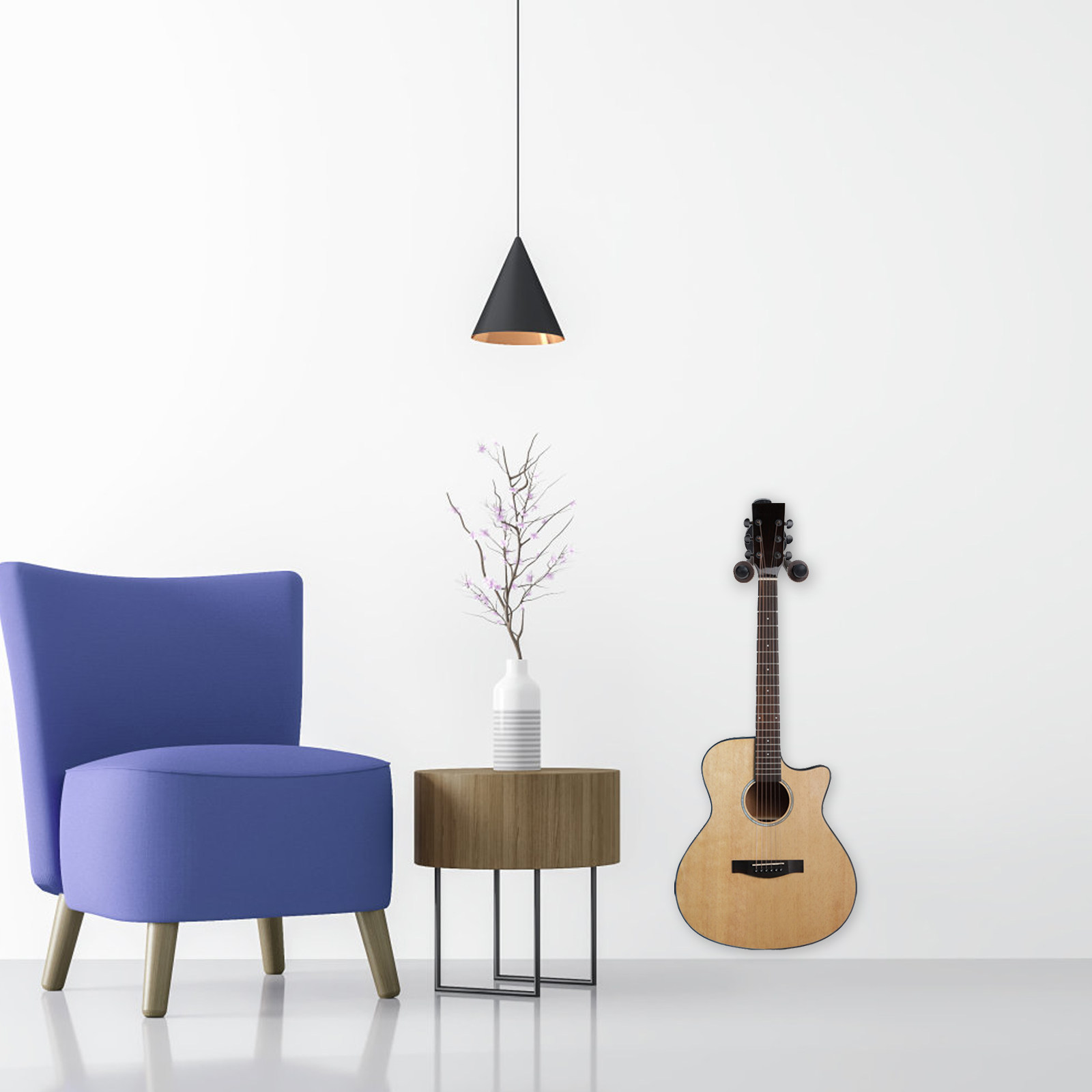 Guitar Wall Hanger Sturdy Soli - Violin Musical Instrument 评论和价格