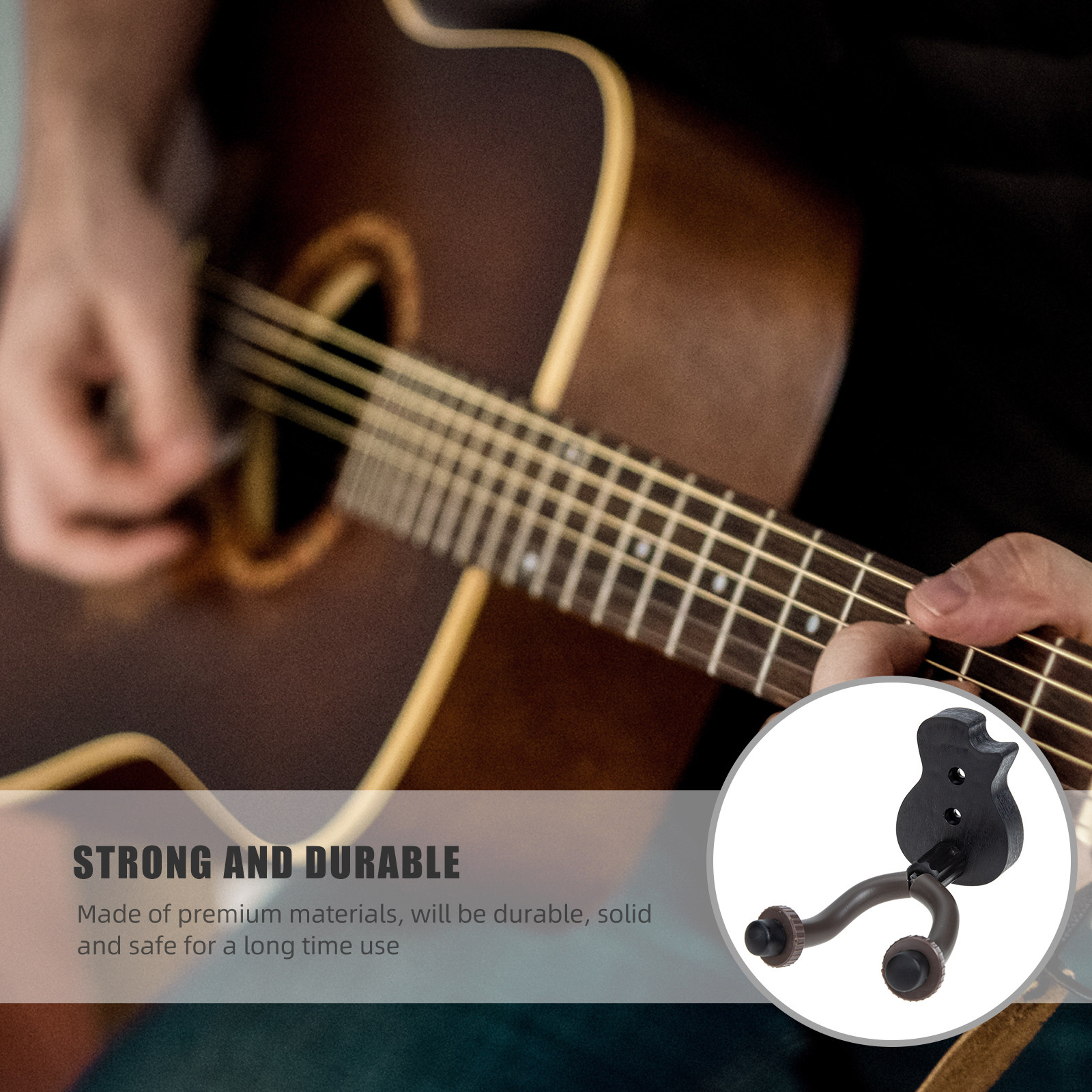 Guitar Wall Hanger Sturdy Soli - Violin Musical Instrument 评论和价格