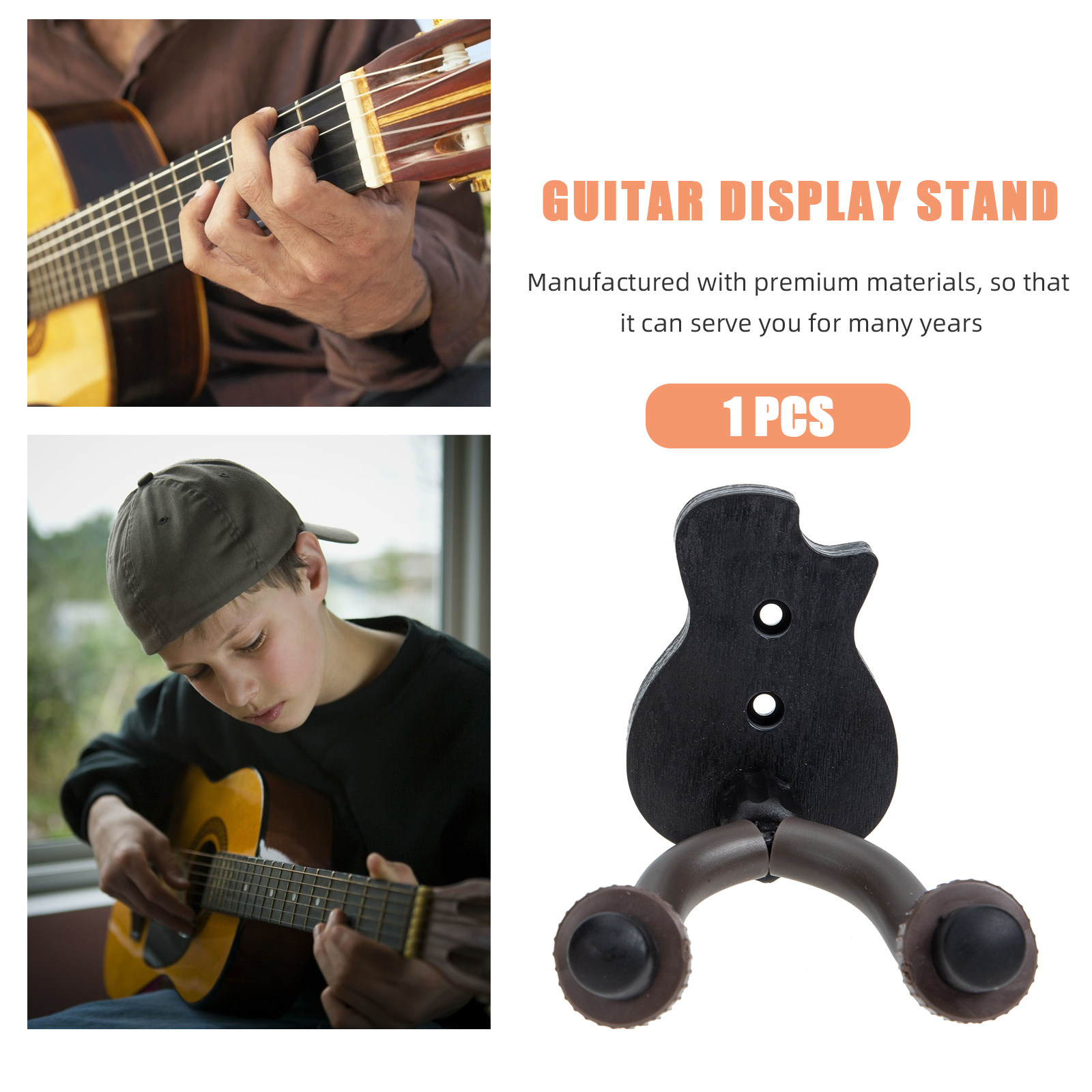 Guitar Wall Hanger Sturdy Soli - Violin Musical Instrument 评论和价格