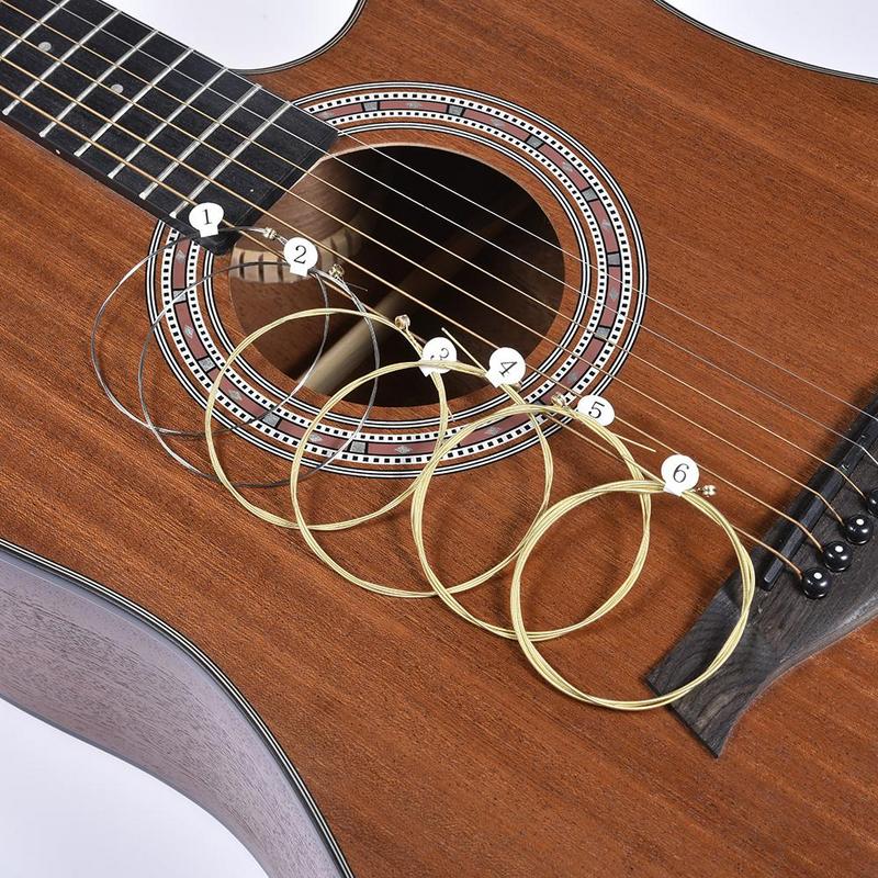 6Pcs High-Quality Acoustic Gui - Musical Instrument With Strings 评论和价格