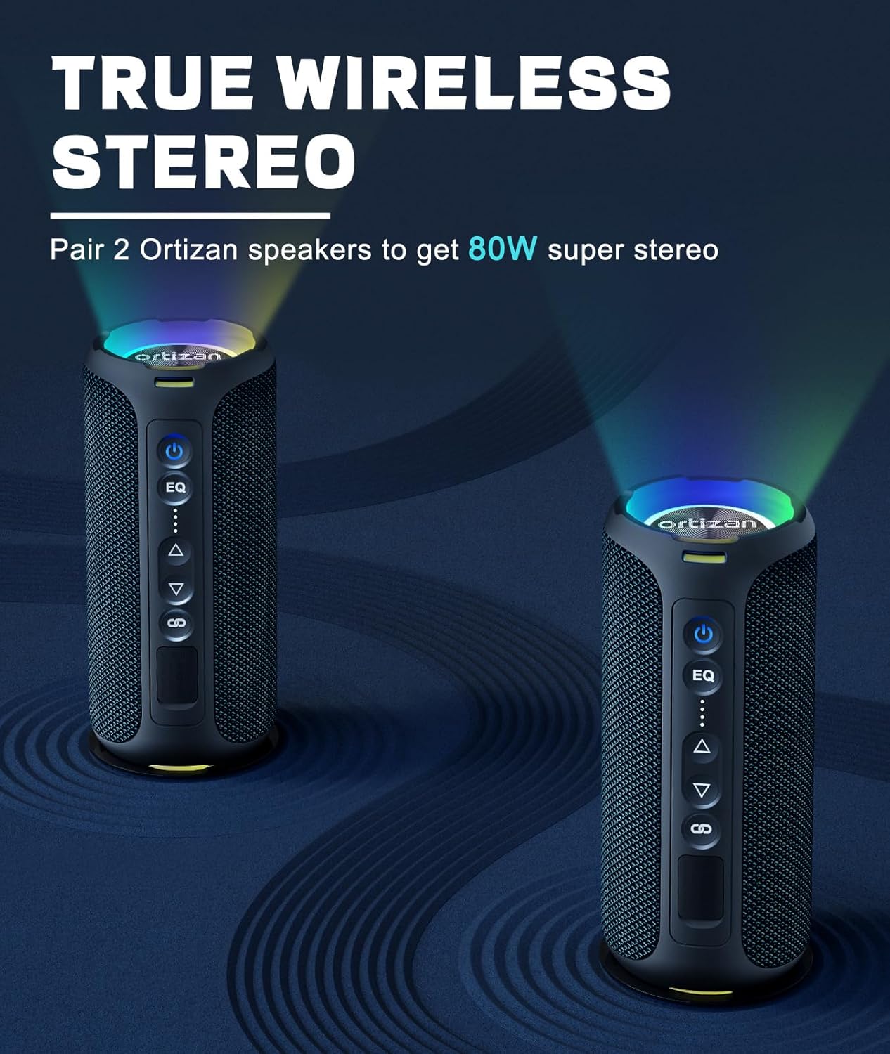 Ortizan Bluetooth Speakers 40W - Musical Instrument Vector 评论和价格