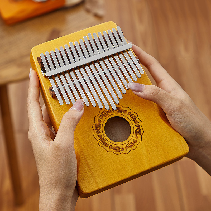 Hluru 17 Key Kalimba Finger Pi - Musical Instrument Of Keyboard 评论和价格