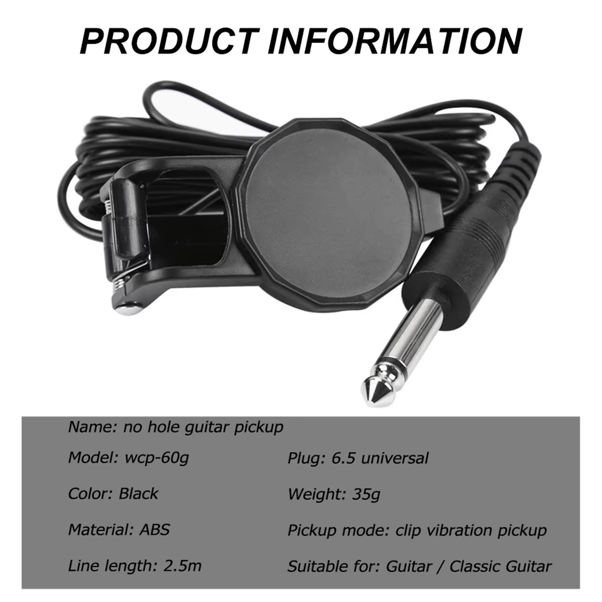 Audio Jack Clip On Pickup/2.5  - Violin Musical Instrument 评论和价格