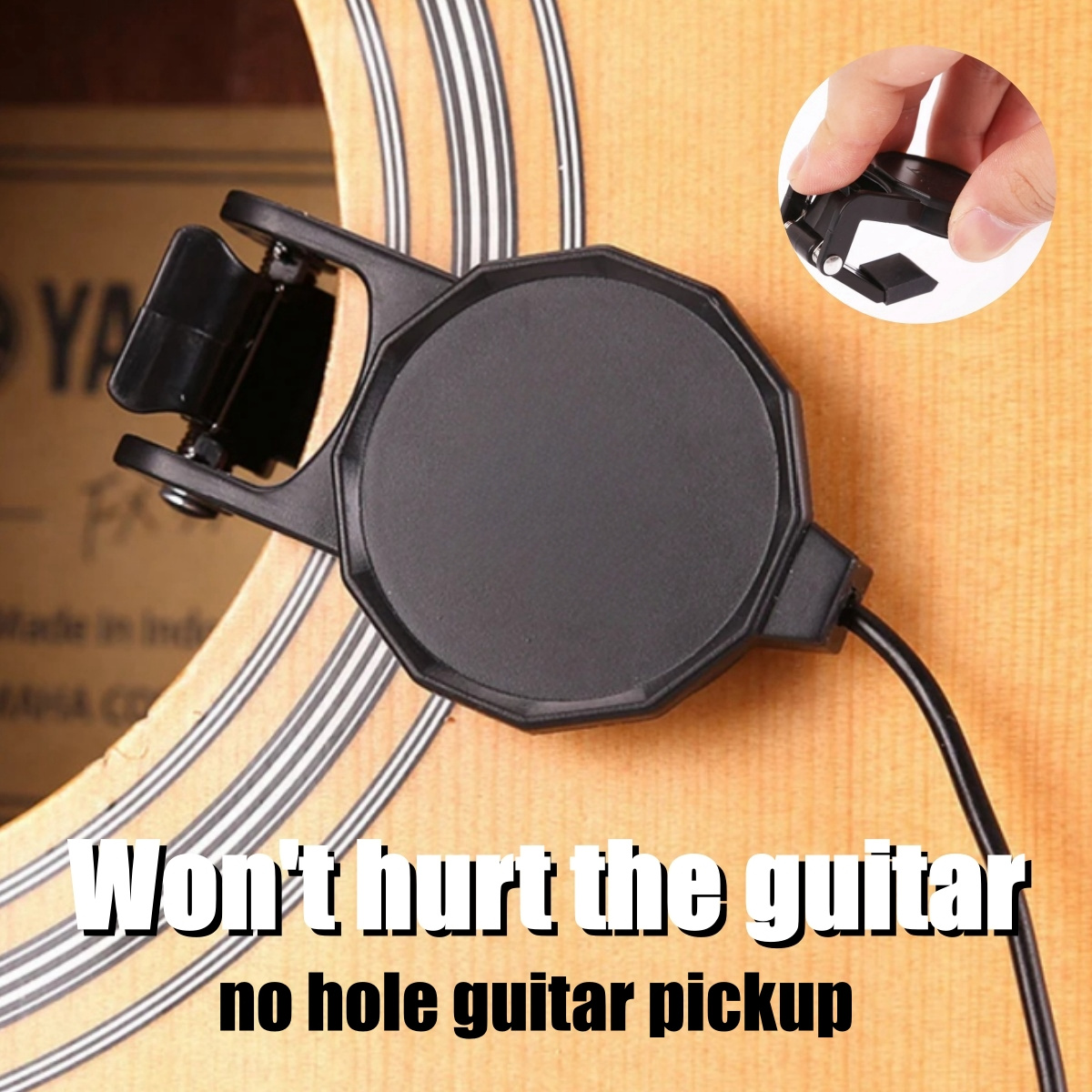 Audio Jack Clip On Pickup for  - Violin Musical Instrument 评论和价格