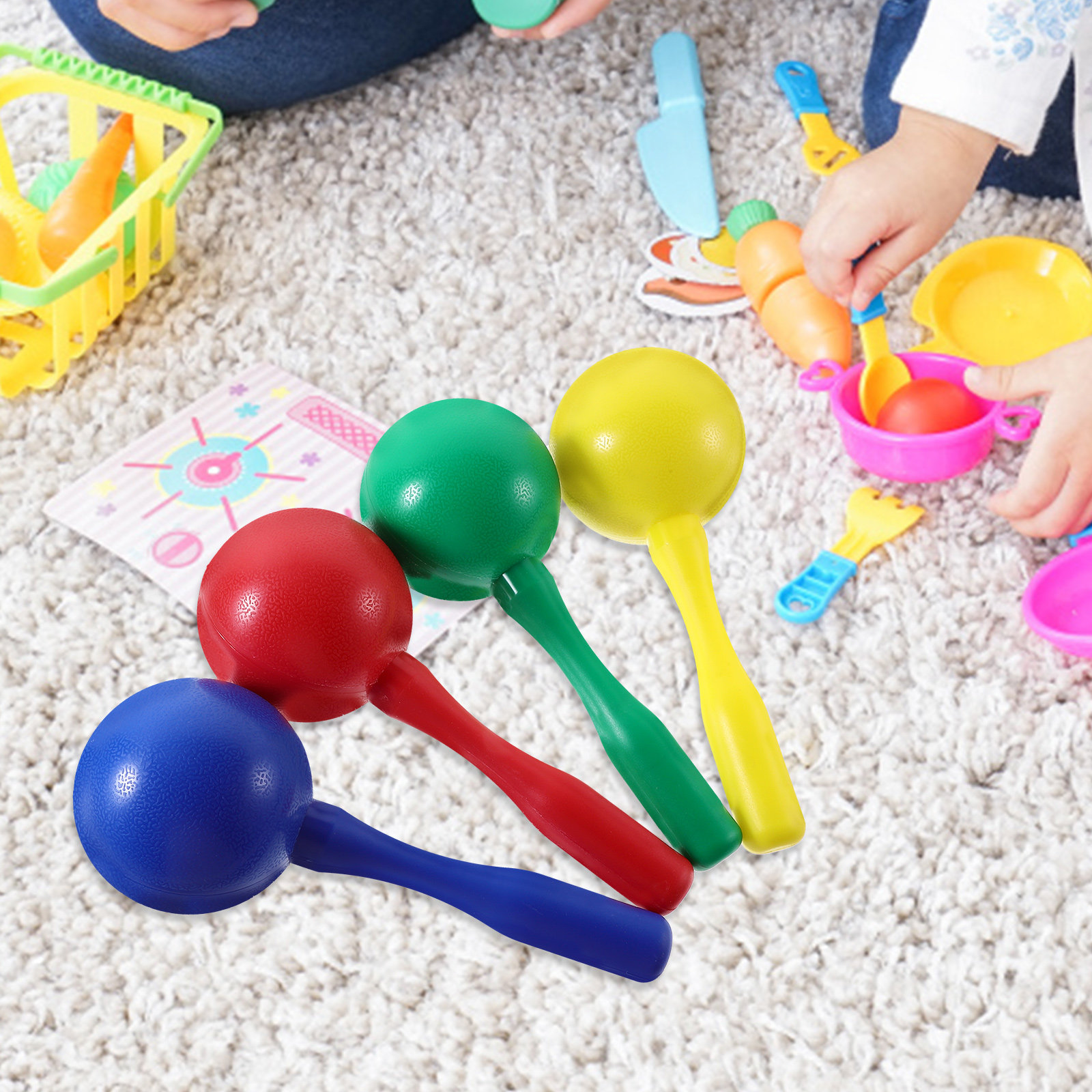 8Pcs Kids Shaking Maracas Perc - A Musical Instrument You Shake 评论和价格