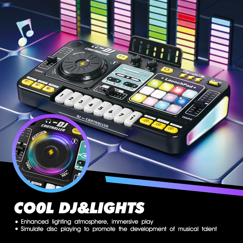 DJ Mixing Toys for Children Mu - Musical Instrument Of Keyboard 评论和价格