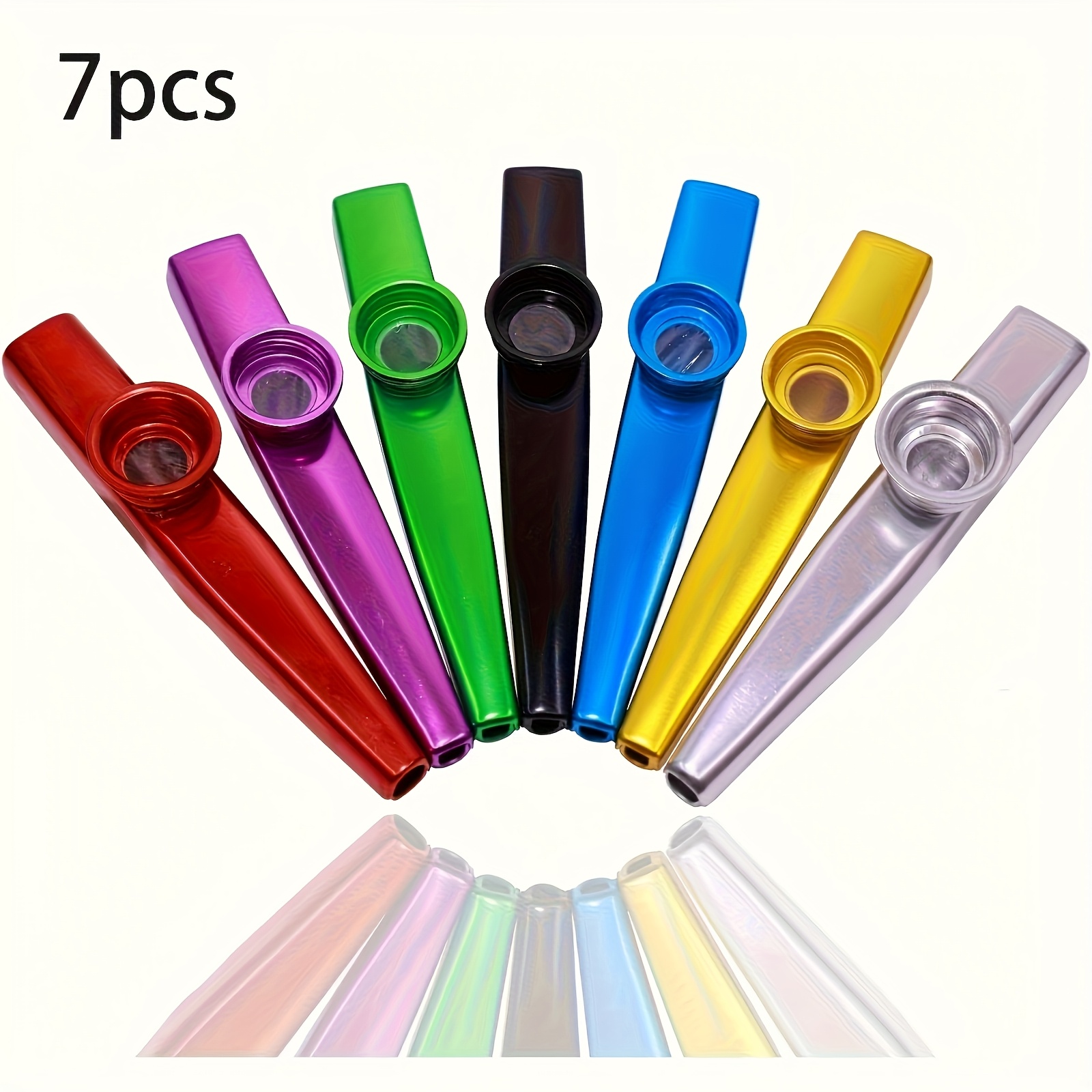 7pcs Metal Kazoos Simple Desig - Musical Instrument Veena 评论和价格