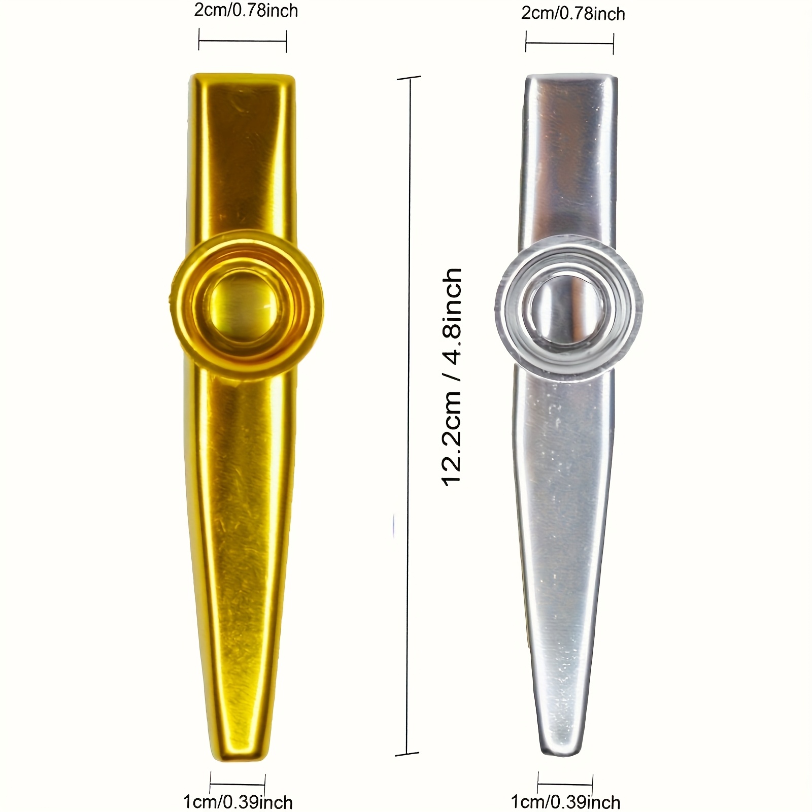 7pcs Metal Kazoos Simple Desig - Musical Instrument Veena 评论和价格