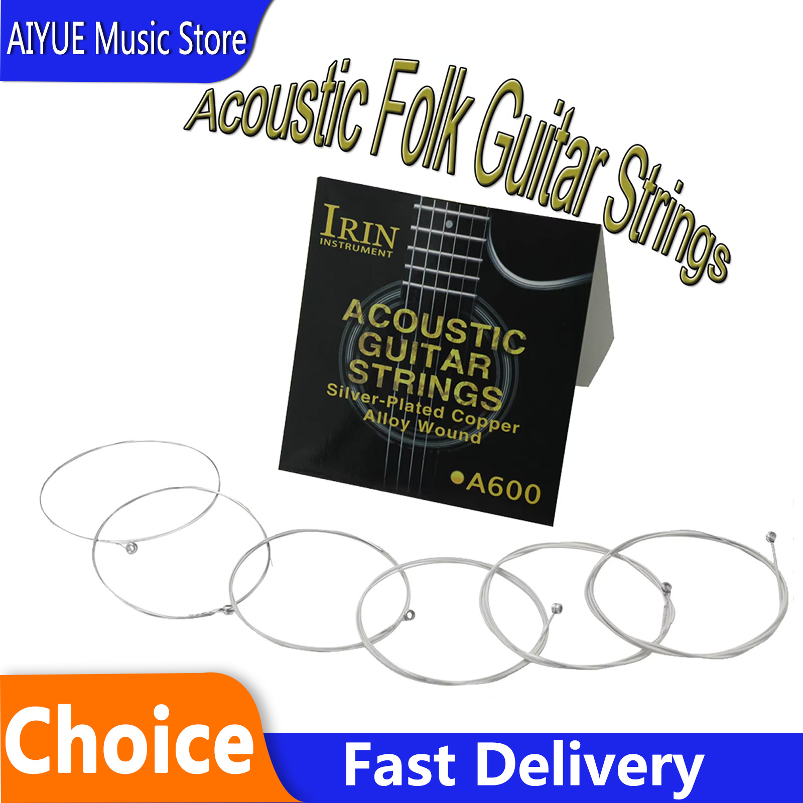 IRIN A600 Acoustic Folk Guitar - Musical Instrument With Strings 评论和价格