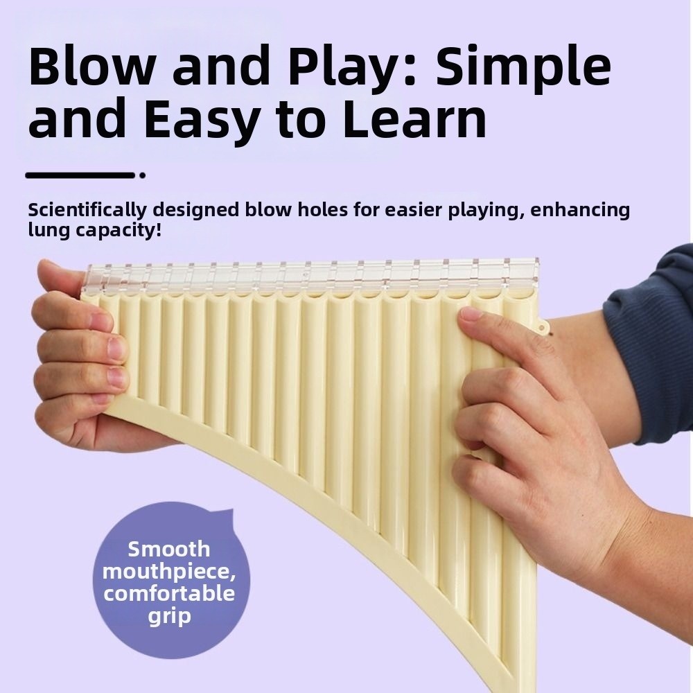 18 Pipes C Scale Panpipe Ergon - Musical Instrument Easy To Learn 评论和价格
