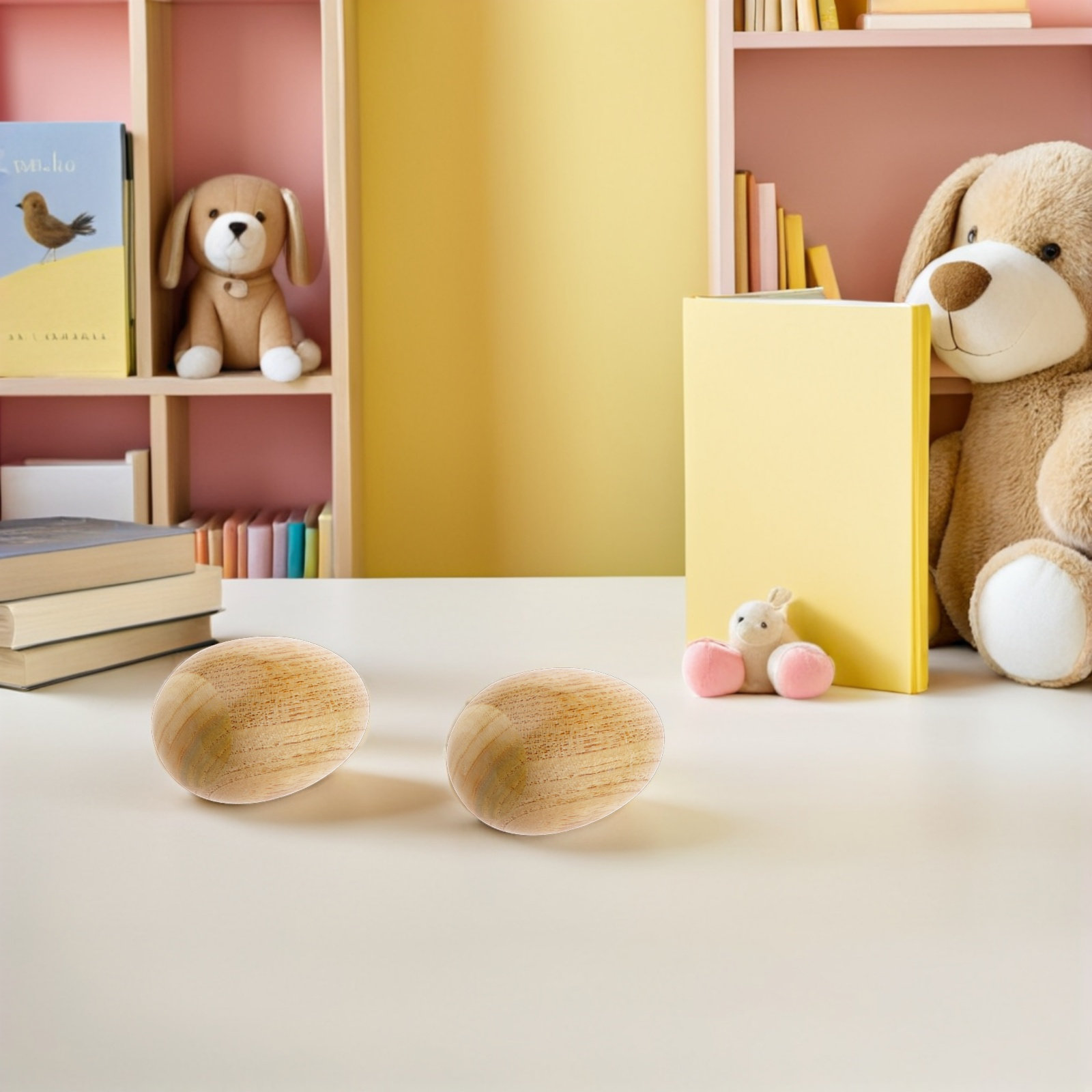 4Pcs Eco Friendly Wooden Egg S - Musical Instrument I Play 评论和价格