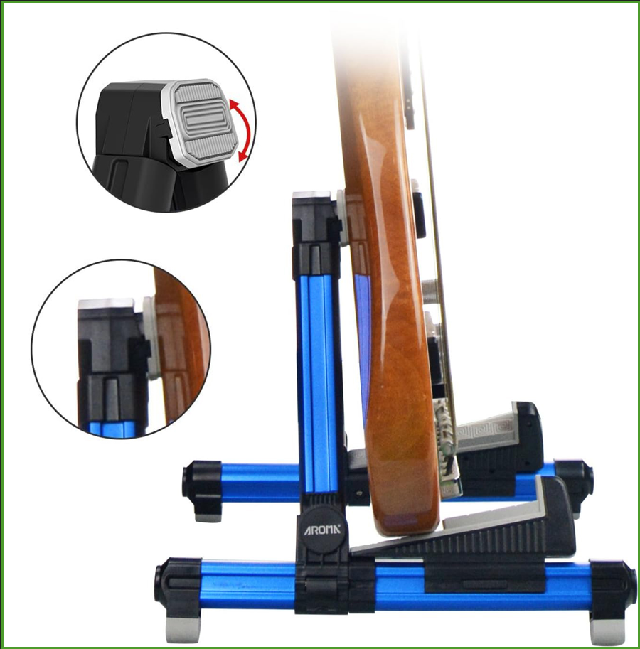 Foldable Aluminum Guitar Stand - Violin Musical Instrument 评论和价格