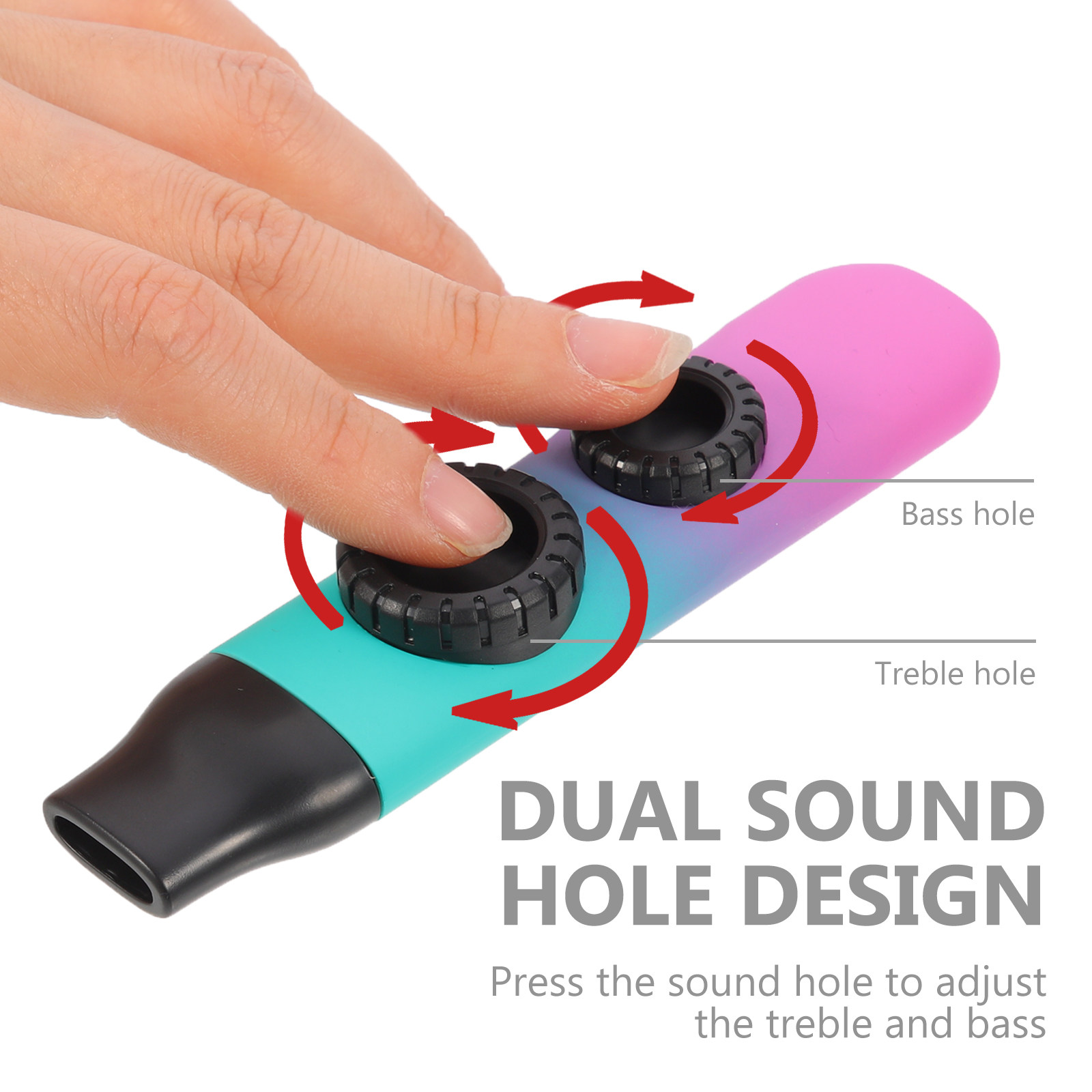 1Set Dual Hole Kazoo Portable  - Musical Instrument Flute 评论和价格