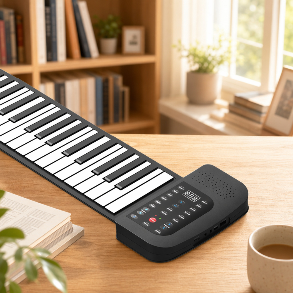88-Key Roll Up Piano, Thick Si - Musical Instrument Of Keyboard 评论和价格