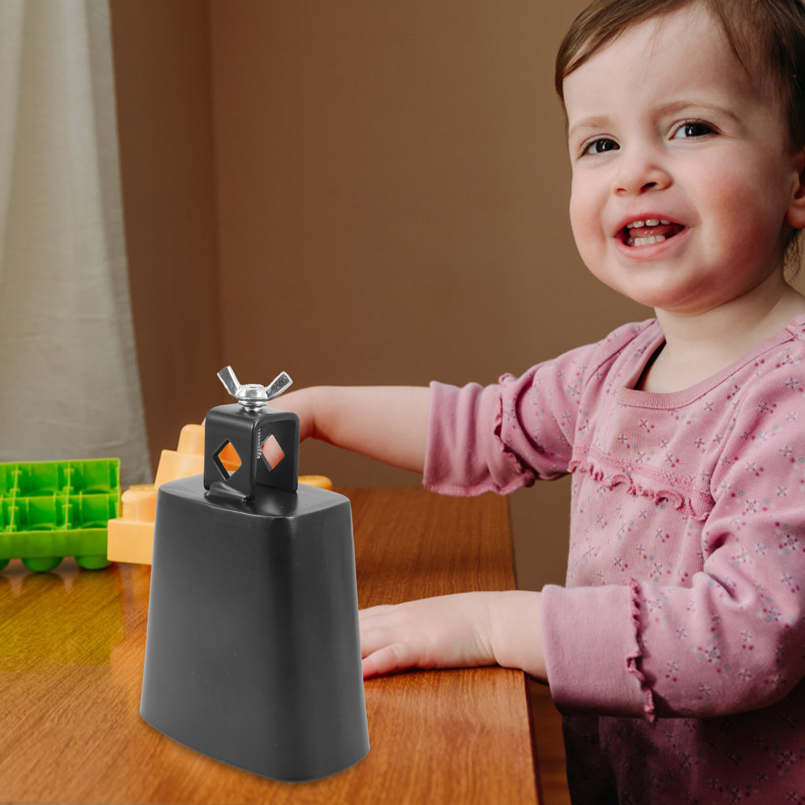 1Set Cowbell Teaching Aid Meta - Musical Instrument With Hand 评论和价格
