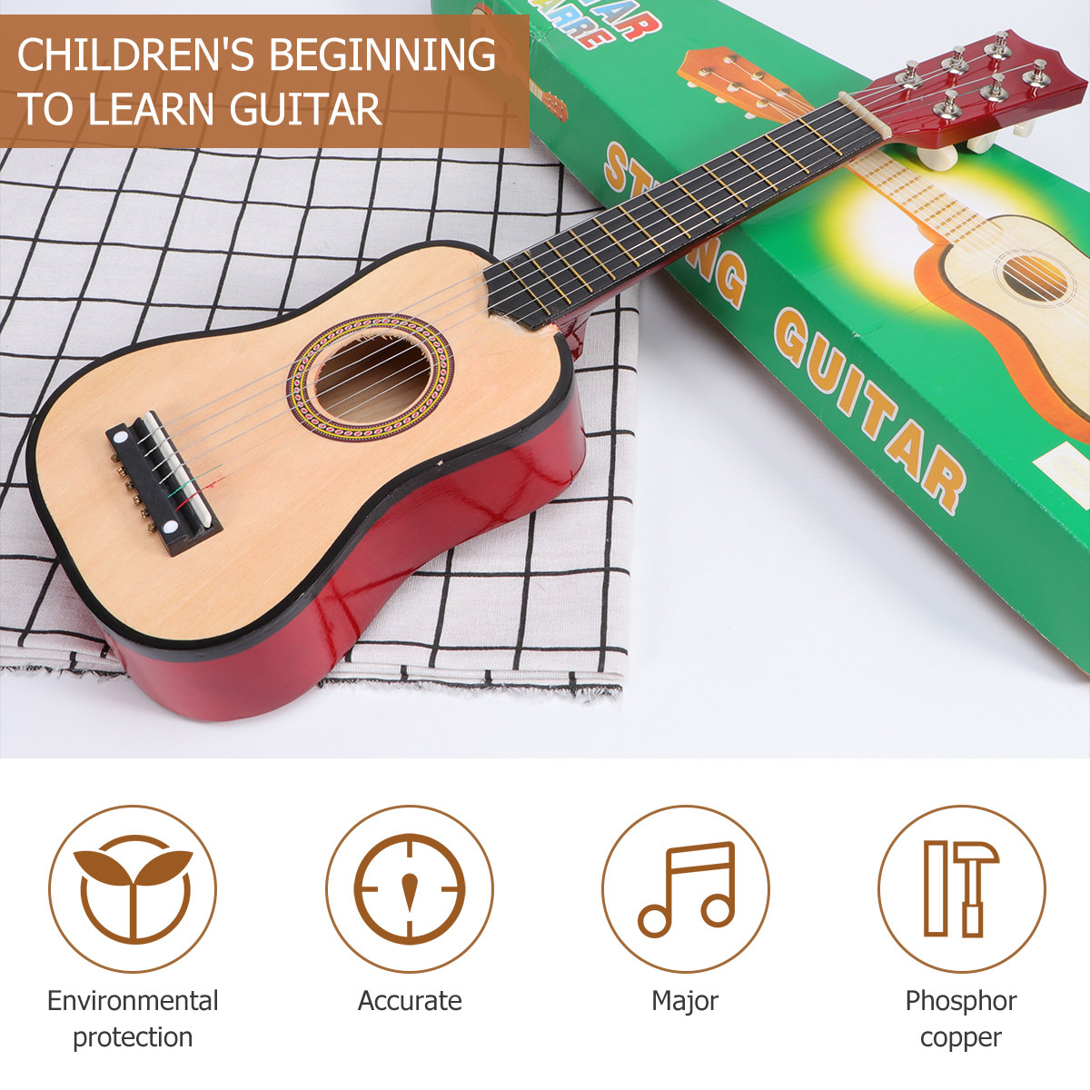 21Inch Acoustic Folk Guitar fo - Musical Instrument I Play 评论和价格
