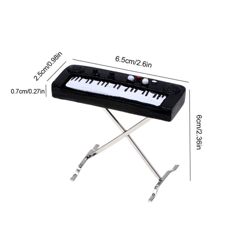 1:12 Dollhouse Miniature Elect - Musical Instrument Of Keyboard 评论和价格